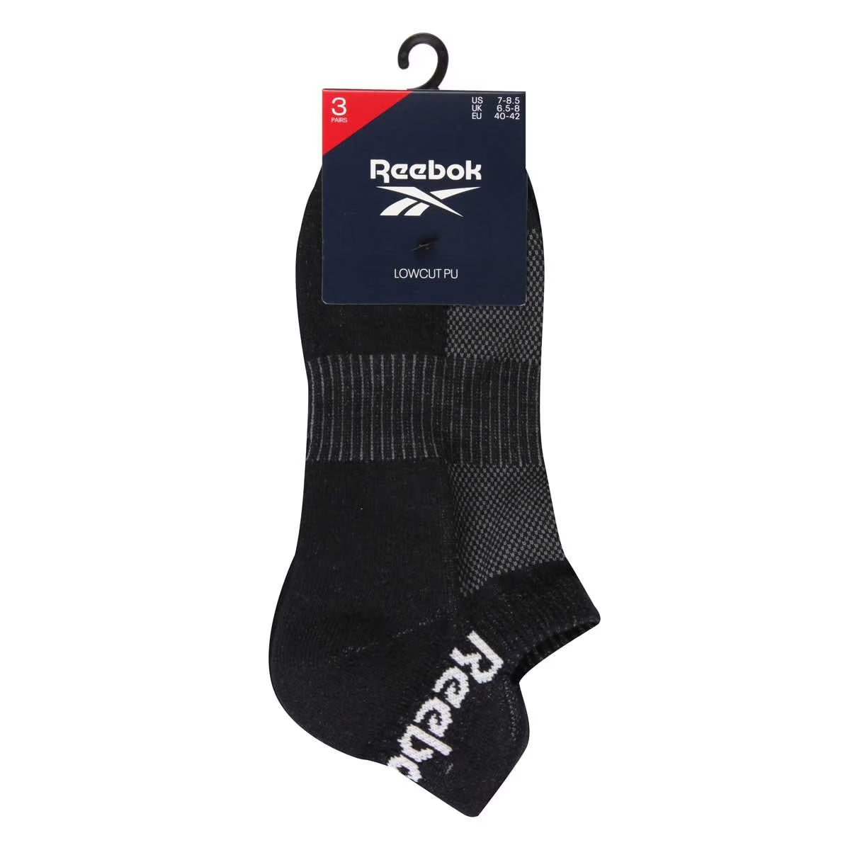 Essential Trainer Socks 6 Pack in Black, Size 4.5-6