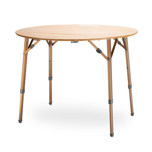 Kitpac round V2 Bamboo Camping Table