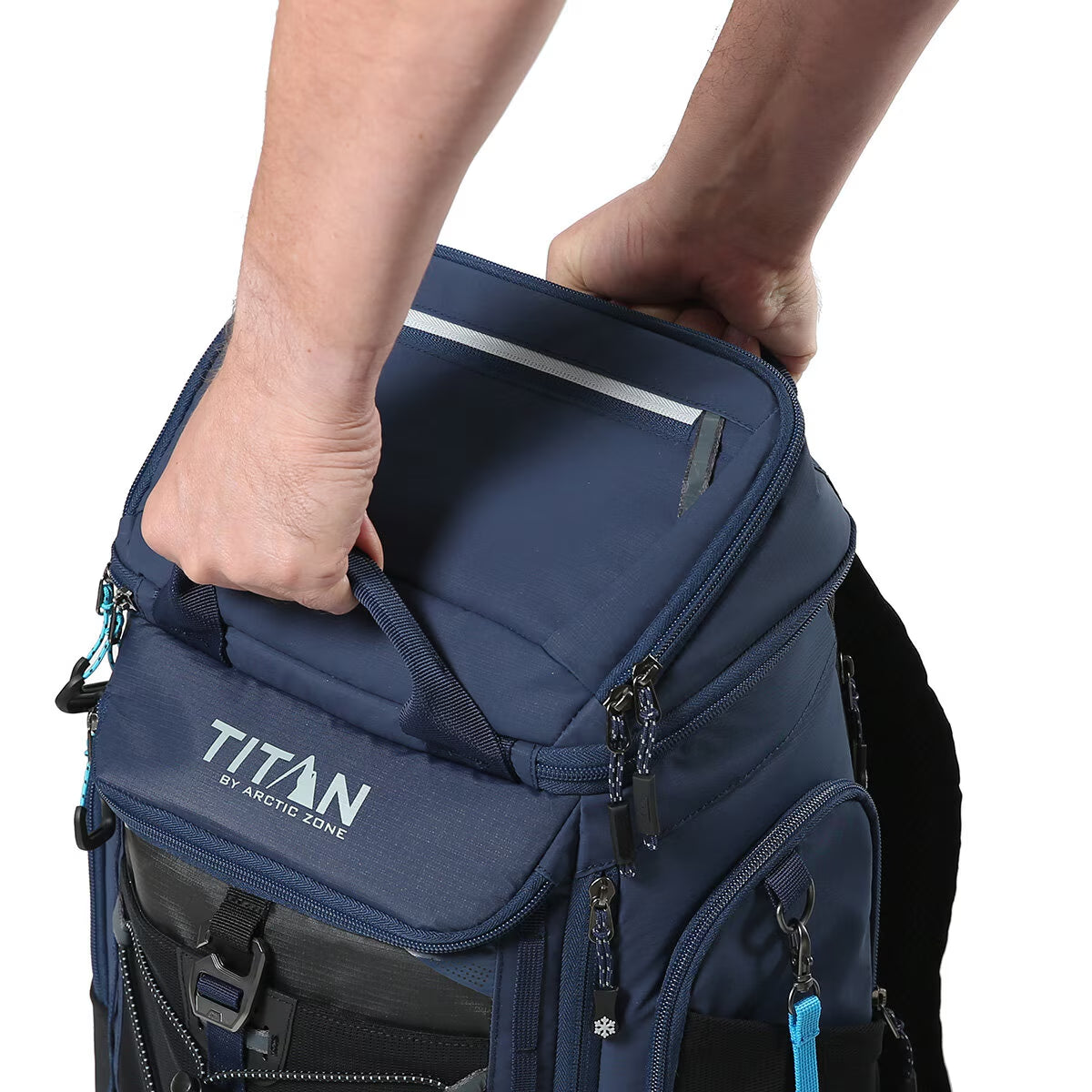 26 Can Backpack Cooler in Blue
