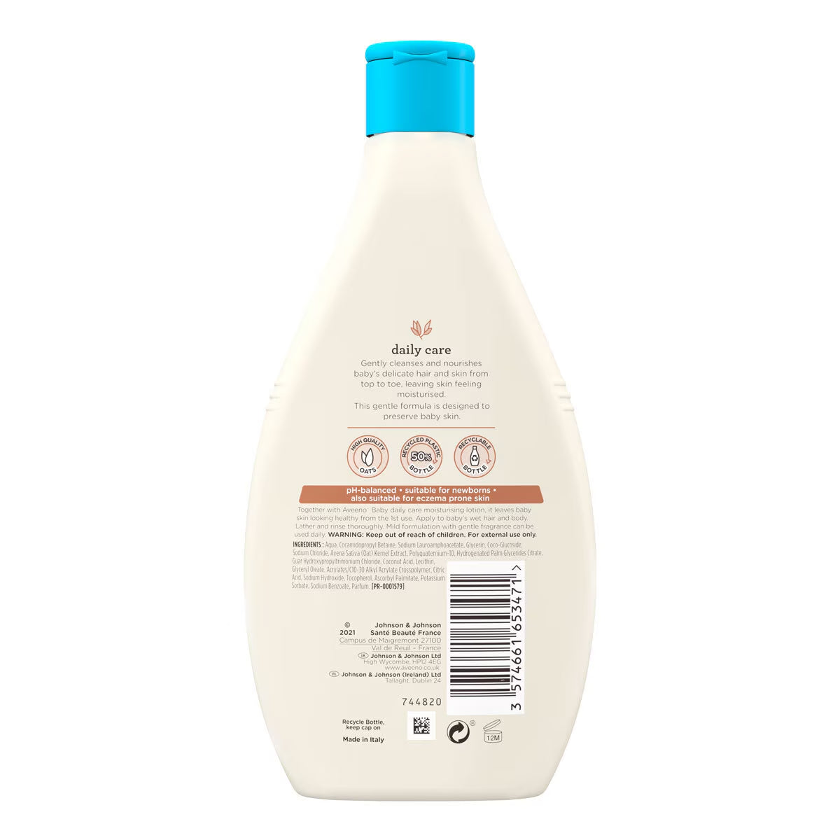 Baby Hair & Body Wash, 3 X 400Ml