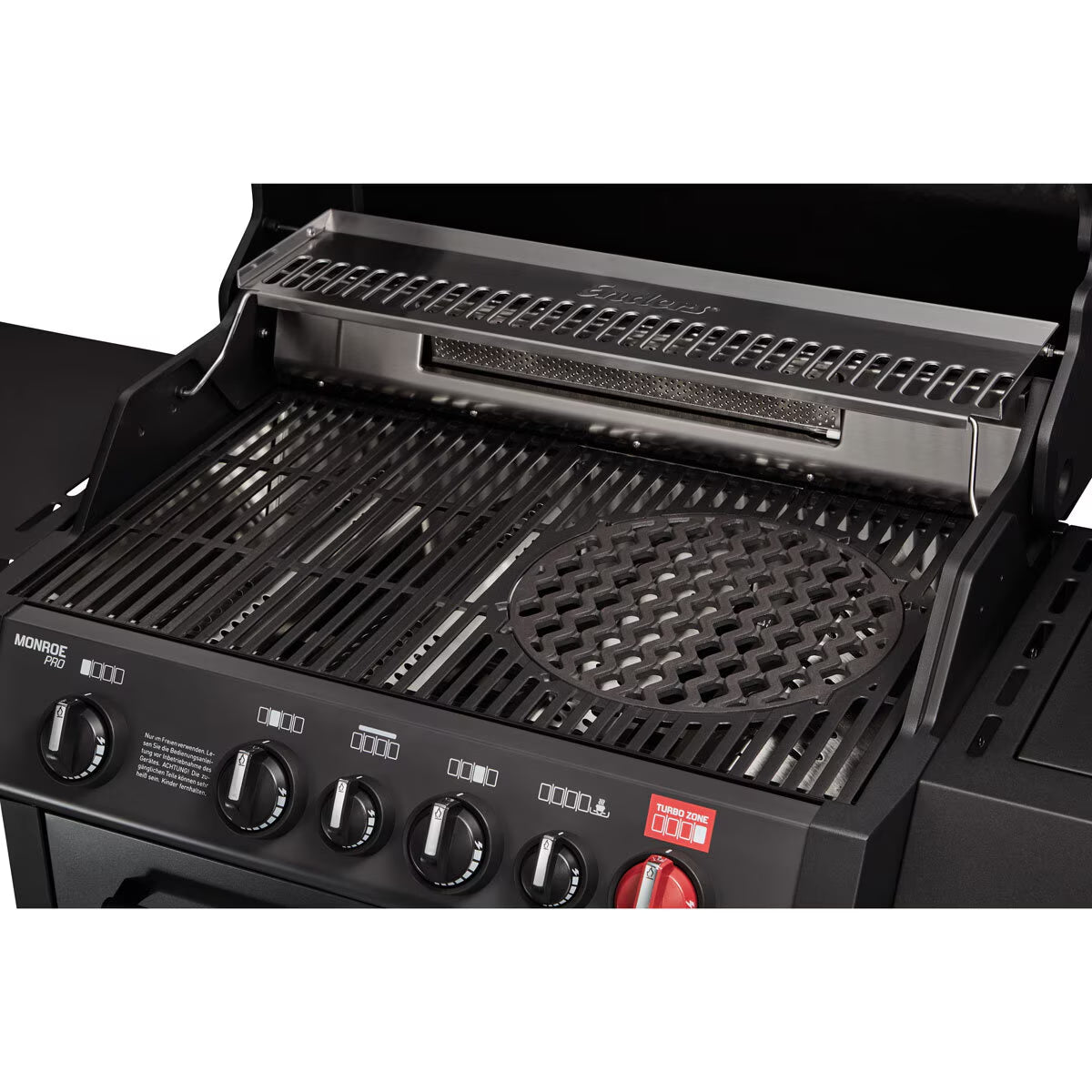 Monroe 4 Burner Stainless Steel Gas Barbecue + Pizza Stone + Cover
