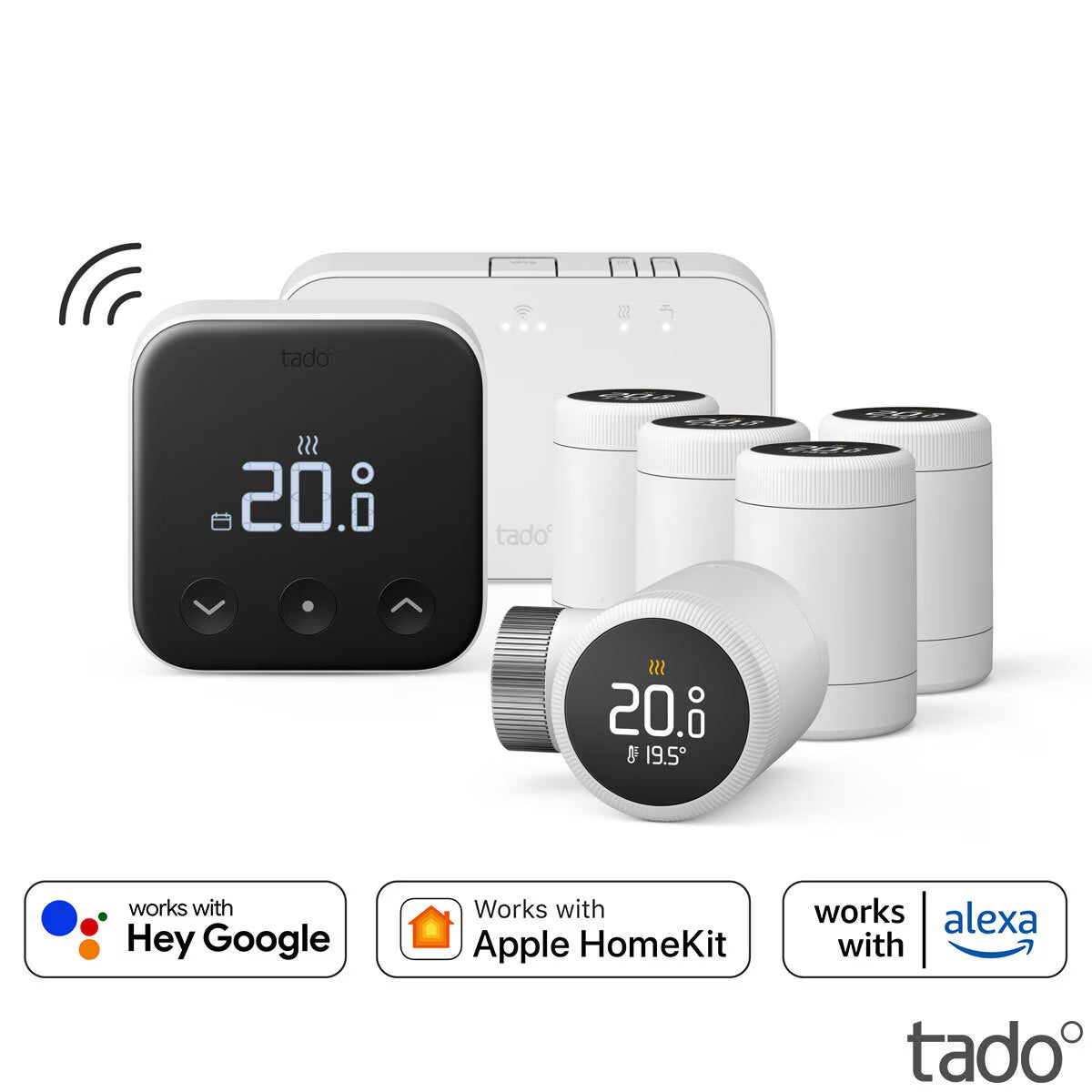 ° Multi-Room Bundle (Includes Wireless Thermostat X with Hot Water Control, Wireless Temperature Sensor X & 5 X Smart Radiator Thermostat X)