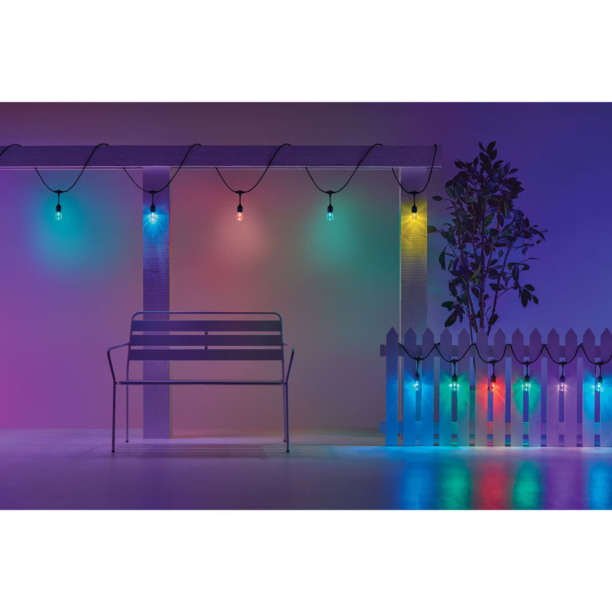 Wiz 48Ft (14.8M) Smart RGBW LED Outdoor Festoon Lights