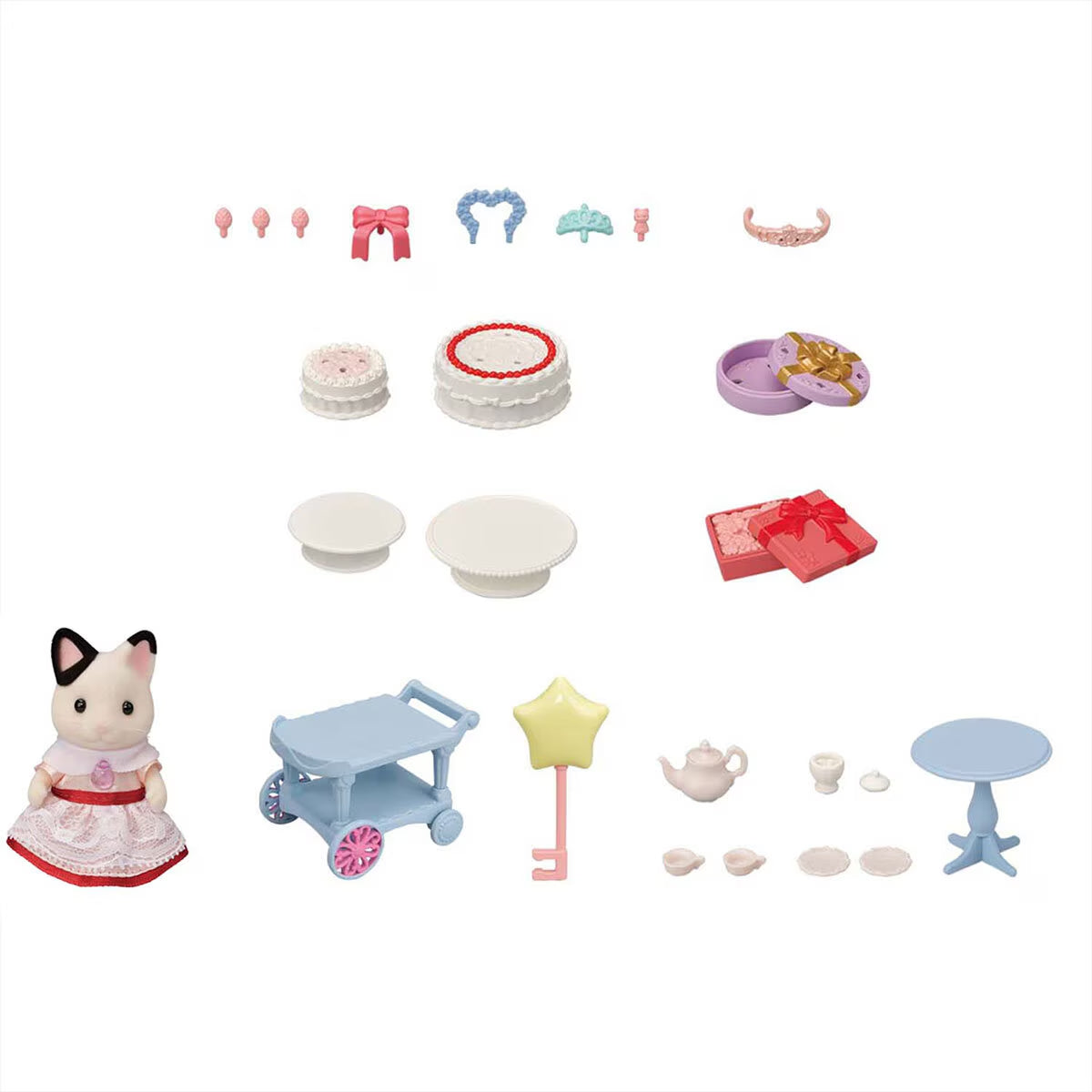 Princess Dress up Set & Party Time Tuxedo Cat Set Bundle (3+ Years)