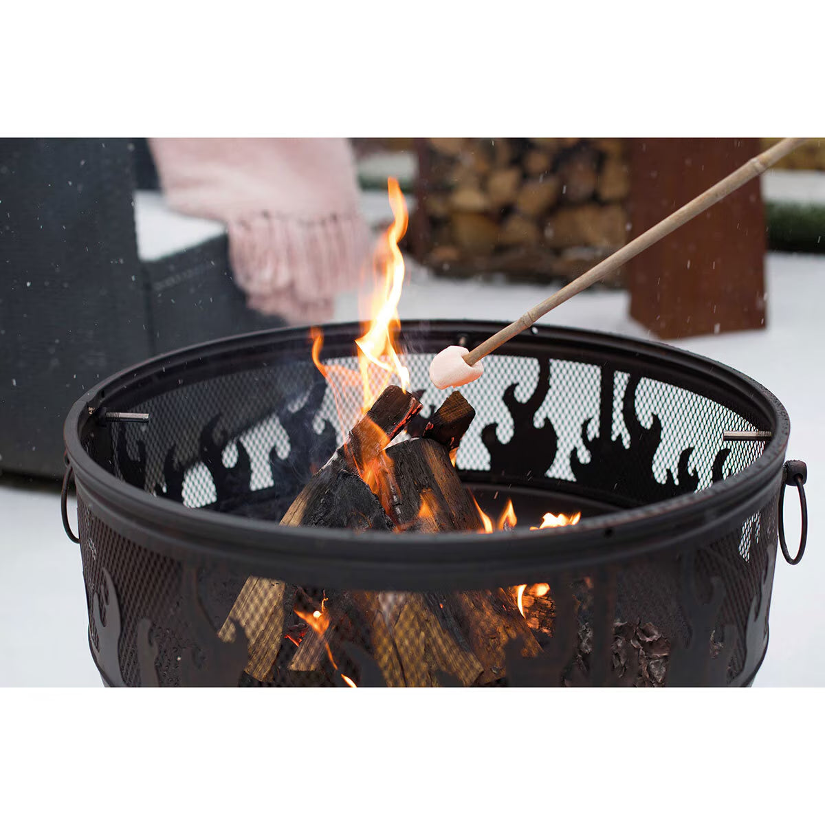 Blazer Wood Burning Fire Pit + BBQ Grill