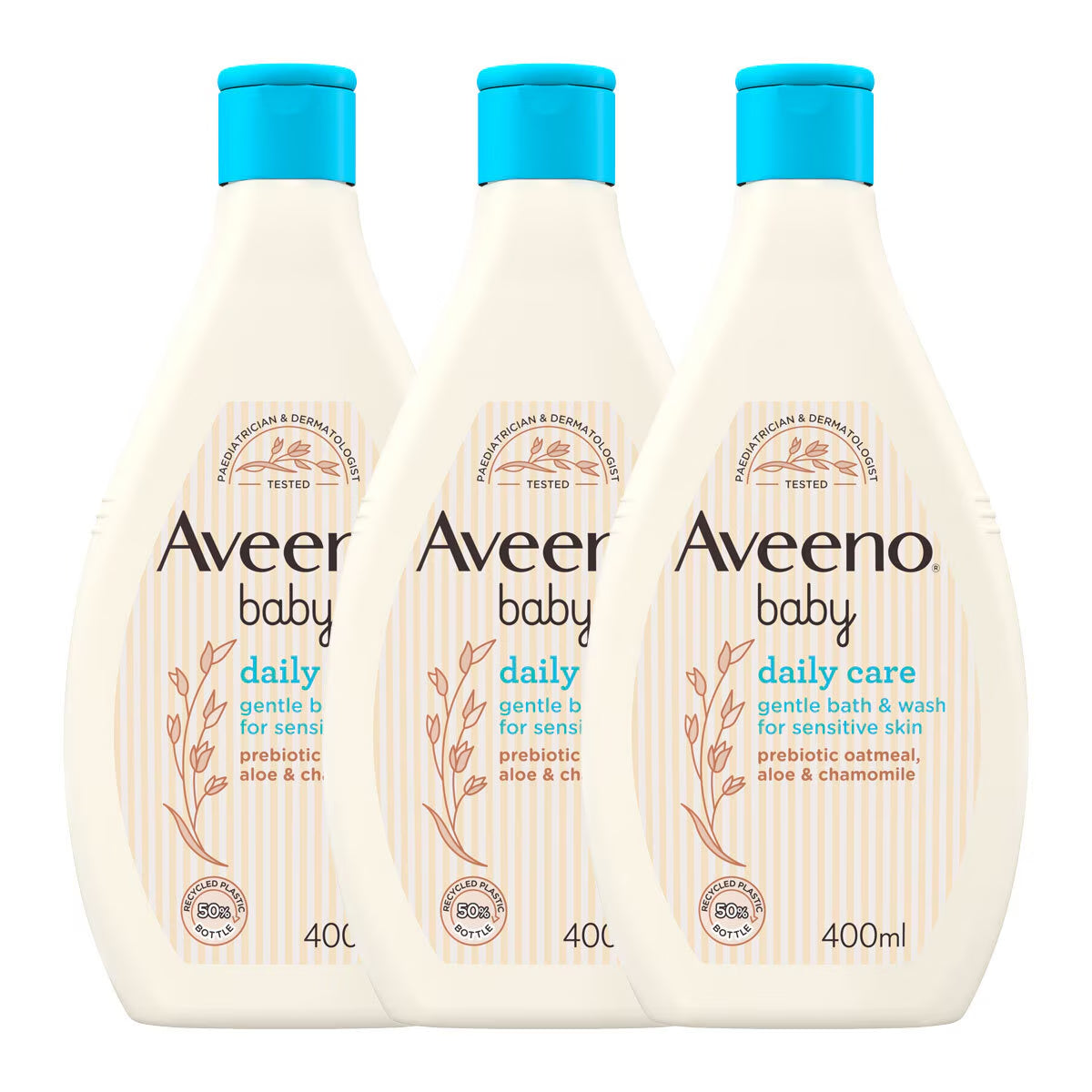 Baby Hair & Body Wash, 3 X 400Ml
