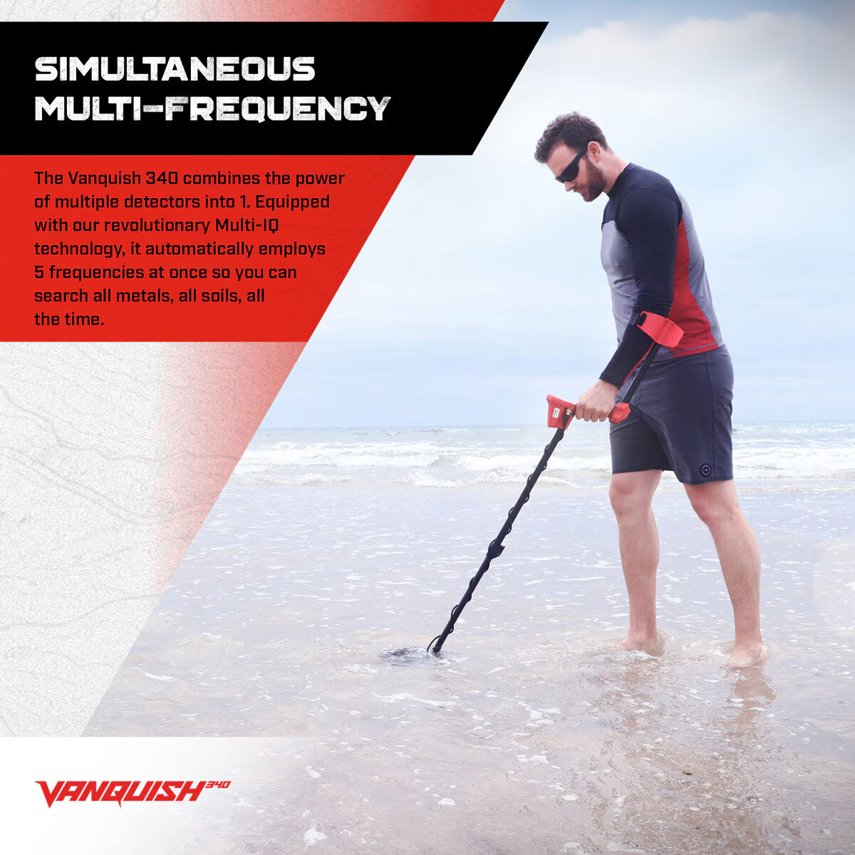 Vanquish 340 Metal Detector Bundle - Includes Pro-Find 35 Pinpointer