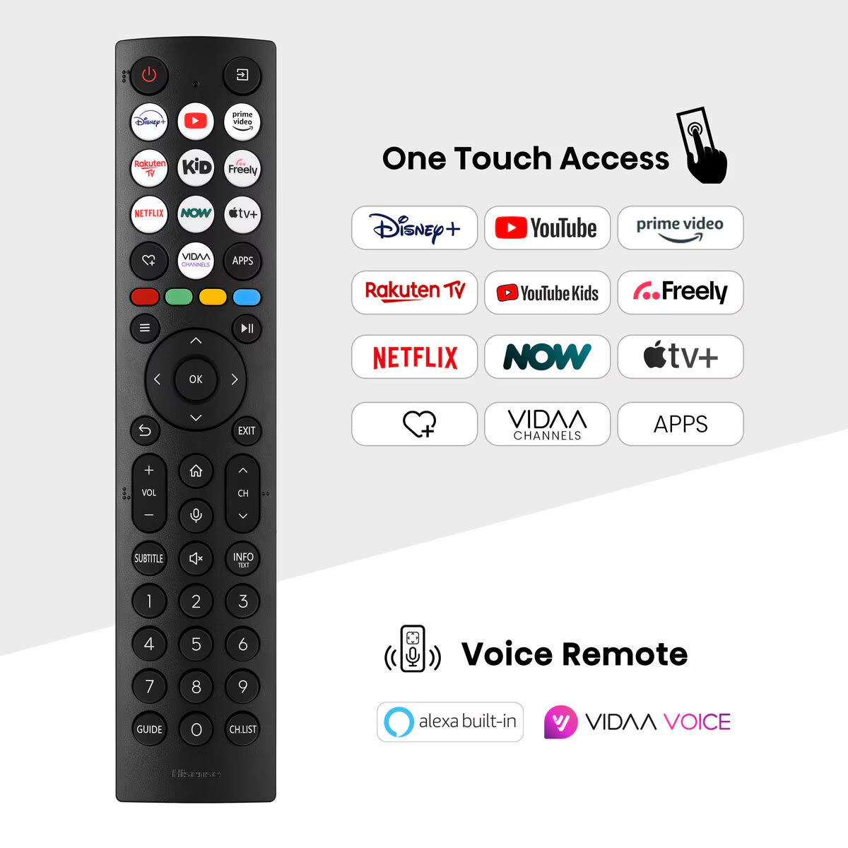 65U6NQTUK 65 Inch Mini-Led Freely Smart TV